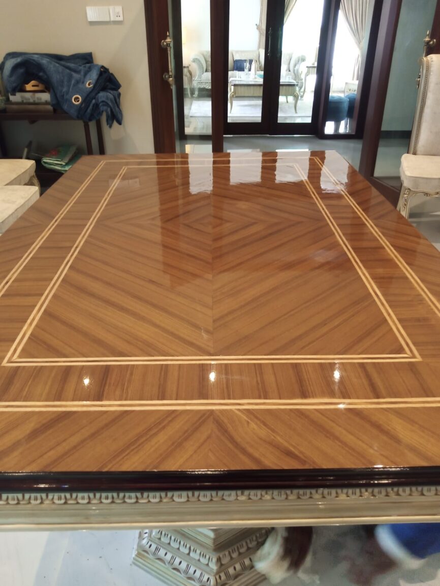 DINING TABLE EPOXY POLISH